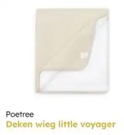 Multi bazar Poetree Deken wieg little voyager aanbieding