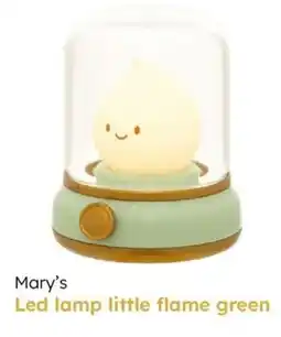 Multi bazar Mary's Led lamp little flame green aanbieding