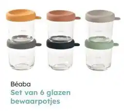 Multi bazar Béaba Set van 6 glazen bewaarpotjes aanbieding