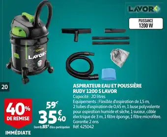 Aspirateur eau et Poussiere Rudy 1200 S Lavor