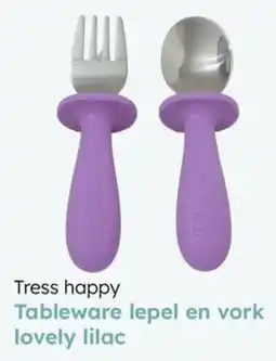 Multi bazar Tress Happy Tableware Lepel en Vork Lovely Lilac aanbieding