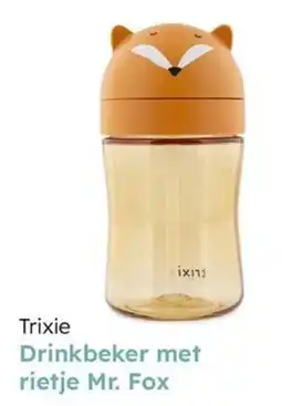 Multi bazar Trixie Drinkbeker met rietje Mr. Fox aanbieding