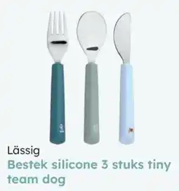 Multi bazar Lässig Bestek silicone 3 stuks tiny team dog aanbieding