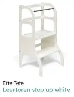 Multi bazar Ette Tete Leertoren step up white aanbieding