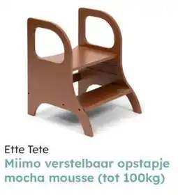 Multi bazar Ette Tete Miimo verstelbaar opstapje mocha mousse aanbieding