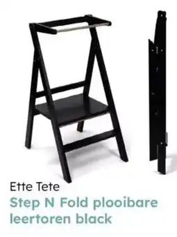 Multi bazar Ette Tete Step N Fold plooibare leertoren black aanbieding