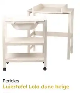 Multi bazar Pericles Luiertafel Lola dune beige aanbieding