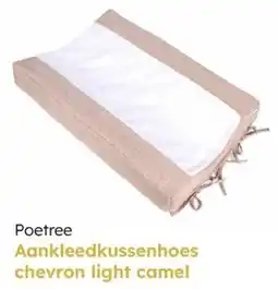 Multi bazar Poetree Aankleedkussenhoes chevron light camel aanbieding