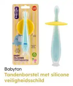 Multi bazar Babyton Tandenborstel met silicone veiligheidsschild aanbieding