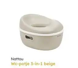 Multi bazar Nattou WC potje 3-in-1 beige aanbieding