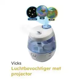 Multi bazar Vicks luchtbevochtiger met projector aanbieding