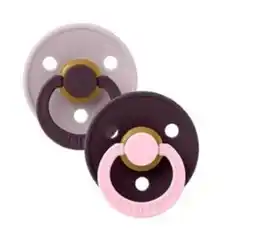 Multi bazar Bibs fopspeen T2 6-18m studio duo fusion filac/plum aanbieding