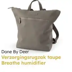 Multi bazar Done by deer verzorgingsrugzak taupe breathe humidifier aanbieding