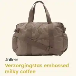 Multi bazar Jollein verzorgingstas embossed milky coffee aanbieding