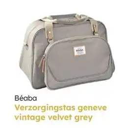 Multi bazar Béaba verzorgingstas geneve vintage velvet grey aanbieding