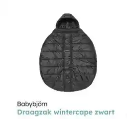 Multi bazar Babybjörn draagzak wintercape zwart aanbieding