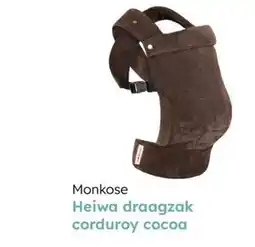 Multi bazar Monkose heiwa draagzak corduroy cocoa aanbieding