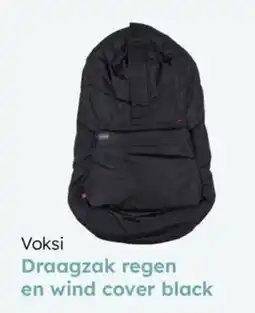 Multi bazar Voksi draagzak regen en wind cover black aanbieding