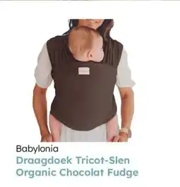 Multi bazar Babylonia draagdoek tricot slen organic chocolat fudge aanbieding