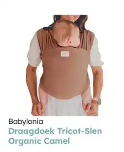 Multi bazar Babylonia draagdoek tricot slen organic camel aanbieding