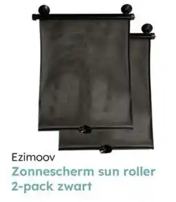 Multi bazar Ezimoov Zonnescherm sun roller 2-pack zwart aanbieding