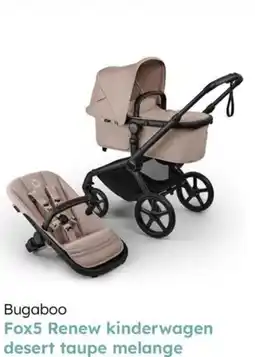Multi bazar Bugaboo fox5 renew kinderwagen desert taupe melange aanbieding