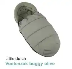 Multi bazar Little dutch voetenzak buggy olive aanbieding