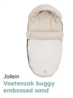 Multi bazar Jollein voetenzak buggy embossed sand aanbieding