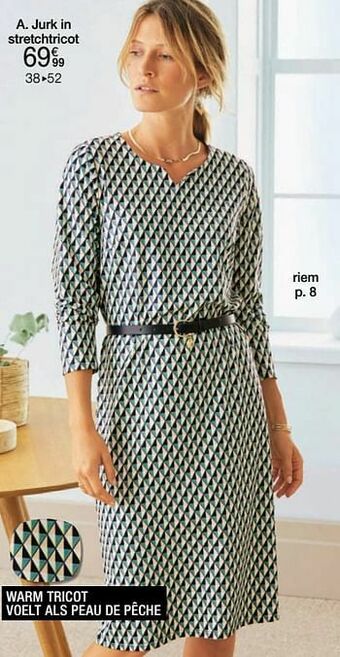 Damart Jurk in stretchtricot aanbieding