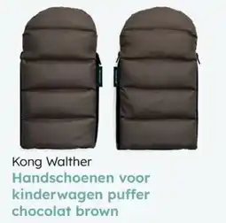 Multi bazar Kong walther handschoenen voor kinderwagen puffer chocolat brown aanbieding