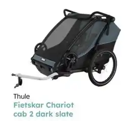 Multi bazar Thule Fietskar Chariot cab 2 dark slate aanbieding