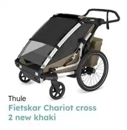 Multi bazar Thule fietskar chariot cross 2 new khaki aanbieding