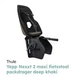 Multi bazar Thule yepp nexxt 2 maxi fietsstoel packdrager deep khaki aanbieding