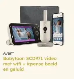 Multi bazar Avent Babyfoon SCD971 video met wifi + iqsense beeld en geluid aanbieding