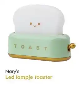 Multi bazar Mary's LED lampje toaster aanbieding