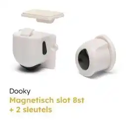 Multi bazar Dooky Magnetisch slot 8ST + 2 sleutels aanbieding