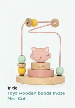Multi bazar Trixie Toys wooden beads maze Mrs. Cat aanbieding