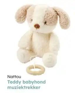 Multi bazar Nattou teddy babyhond muziektrekker aanbieding