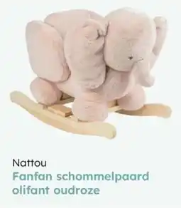 Multi bazar Nattou fanfan schommelpaard olifant oudroze aanbieding