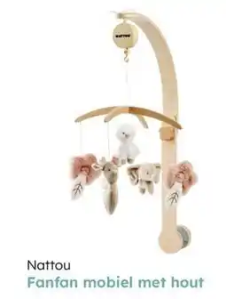 Multi bazar Nattou fanfan mobiel met hout aanbieding