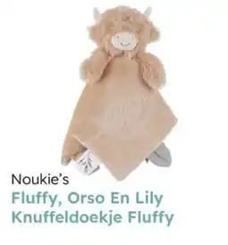 Multi bazar Noukie's fluffy orso en lily knuffeldoekje fluffy aanbieding