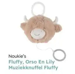 Multi bazar Noukie's Fluffy Orso En Lily Muziekknuffel Fluffy aanbieding