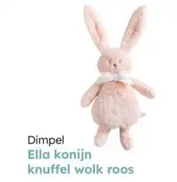 Multi bazar Dimpel ella konijn knuffel wolk roos aanbieding