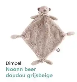 Multi bazar Dimpel noann beer doudou grijsbeige aanbieding