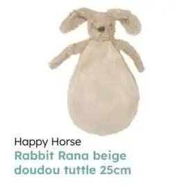 Multi bazar Happy horse rabbit rana beige doudou tuttle aanbieding