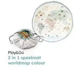 Multi bazar Play&go 2 in 1 speelmat worldmap colour aanbieding