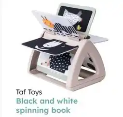 Multi bazar Taf toys black and white spinning book aanbieding