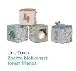 Multi bazar Little dutch zachte blokkenset forest friends aanbieding