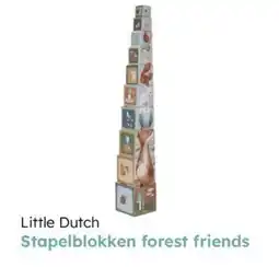Multi bazar Little dutch stapelblokken forest friends aanbieding