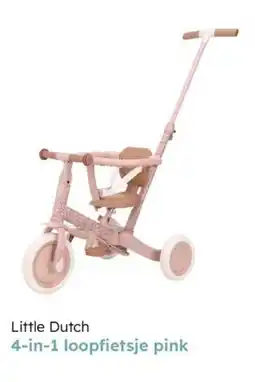 Multi bazar Little dutch 4-in-1 loopfietsje pink aanbieding